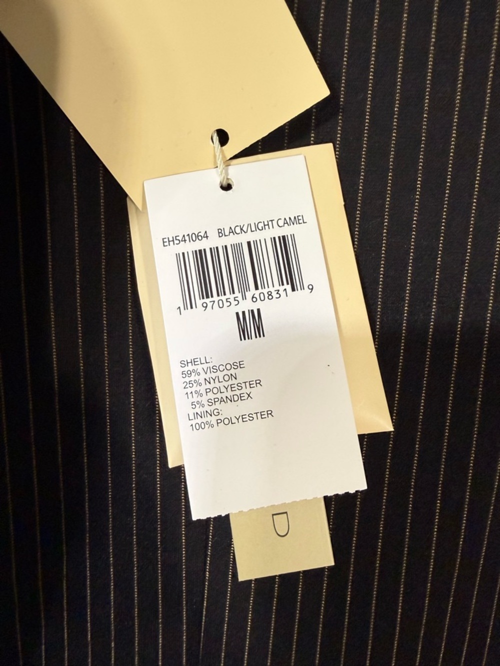 Elie Tahari Black and Gold Pinstripe Vest - Picture 4 of 6